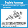 Double hammer for Shinano 1/4" Hex  air Impact driver SI-1062 with Bit no. 2 and Hanger Hanger (982-20) x 1