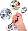 Migcraft Multifunctional Socket Wrench with 360 Degree Swivel Rotating Head