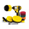 Nylon Drill Brush for power cleaning and brushing, fix in a drill driver and wash