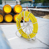 VEVOR Duct Rodder Fish Tape 492 ft Fiberglass + ABS Fiberglass Fish Tape with Durable Iron Reel Stand
