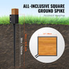 VEVOR 36" Fence Post Anchor Ground Spike on the ground