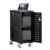 VEVOR Charging Cart, 16 Device Mobile Charging Station, Up to 15.6 in Screen Size, Office and Classroom Mobile Charging Cart,