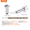 VEVOR 81 Pack 1/8" Stainless Steel Cable Railing Protector Sleeves - T316 Marine Grade - with Free Drill Bit - Wire Rope Protection for DIY Balustrade