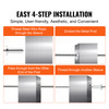 VEVOR 81 Pack 1/8" Stainless Steel Cable Railing Protector Sleeves - T316 Marine Grade - with Free Drill Bit - Wire Rope Protection for DIY Balustrade
