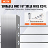 VEVOR 81 Pack 1/8" Stainless Steel Cable Railing Protector Sleeves - T316 Marine Grade - with Free Drill Bit - Wire Rope Protection for DIY Balustrade
