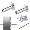 VEVOR 81 Pack 1/8" Stainless Steel Cable Railing Protector Sleeves - T316 Marine Grade - with Free Drill Bit - Wire Rope Protection for DIY Balustrade