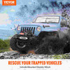 VEVOR Electric Winch, 12V 4500 lb Load Capacity Nylon Rope Winch, IP55 1/4” x 39ft ATV UTV Winch with Wireless Handheld Remote & Hawse Fairlead for Towing Jeep Off-Road SUV Truck, Car, Trailer, Boat