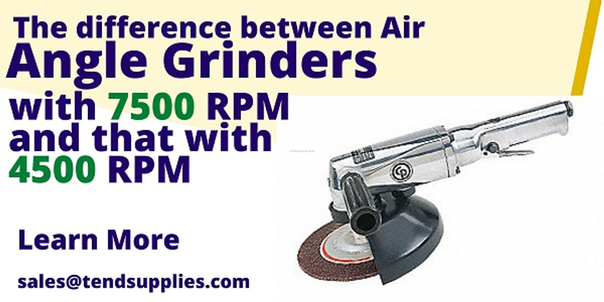 The difference between air angle grinders with 7500 RPM and that with 4500 RPM