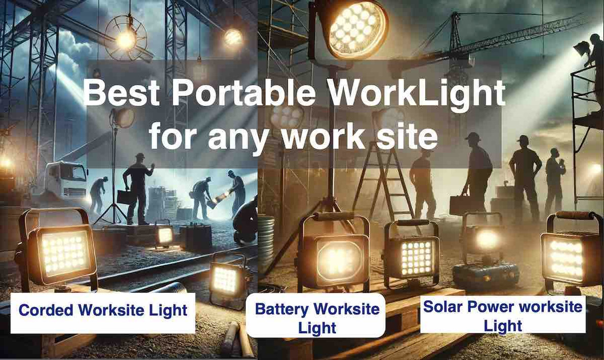 ​Conquer the Darkness: Best Portable Work Lights for Any Job Site