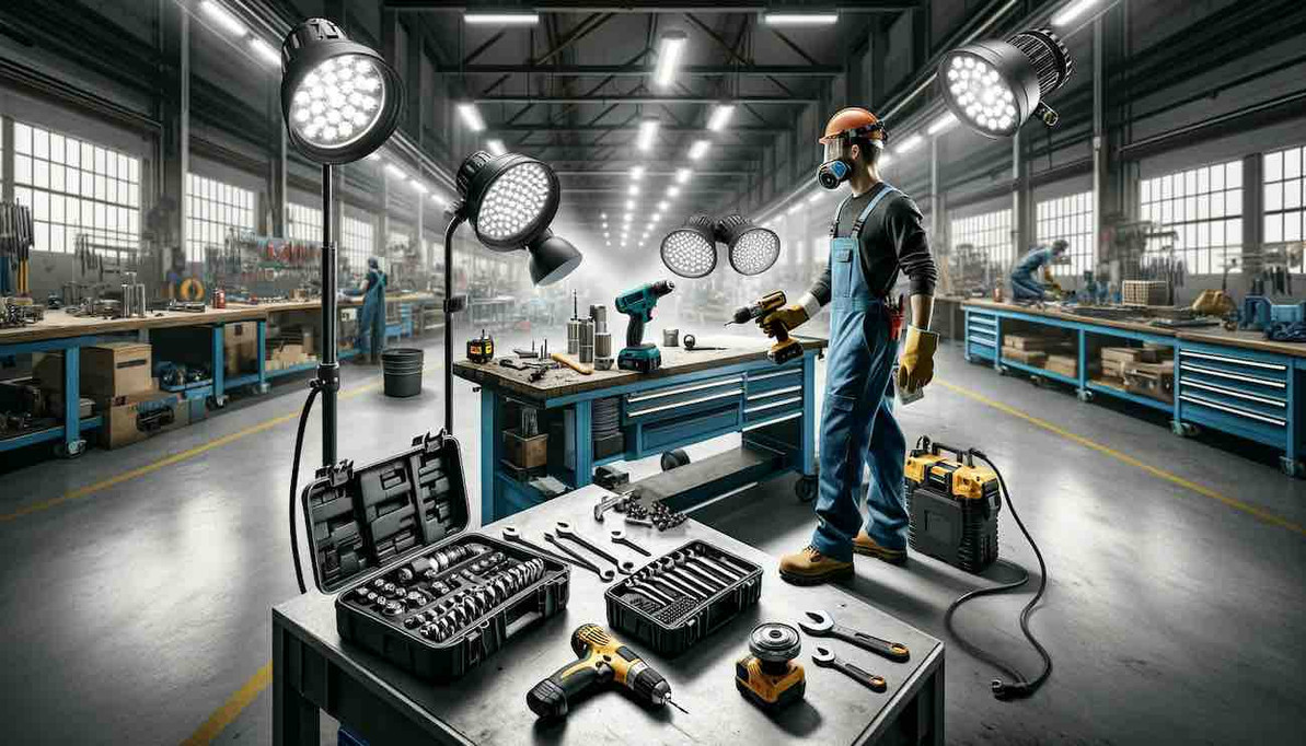 ​Maximizing Safety and Efficiency in Workshops: A Comprehensive Guide to Air Tools and LED Battery-Powered Worklights