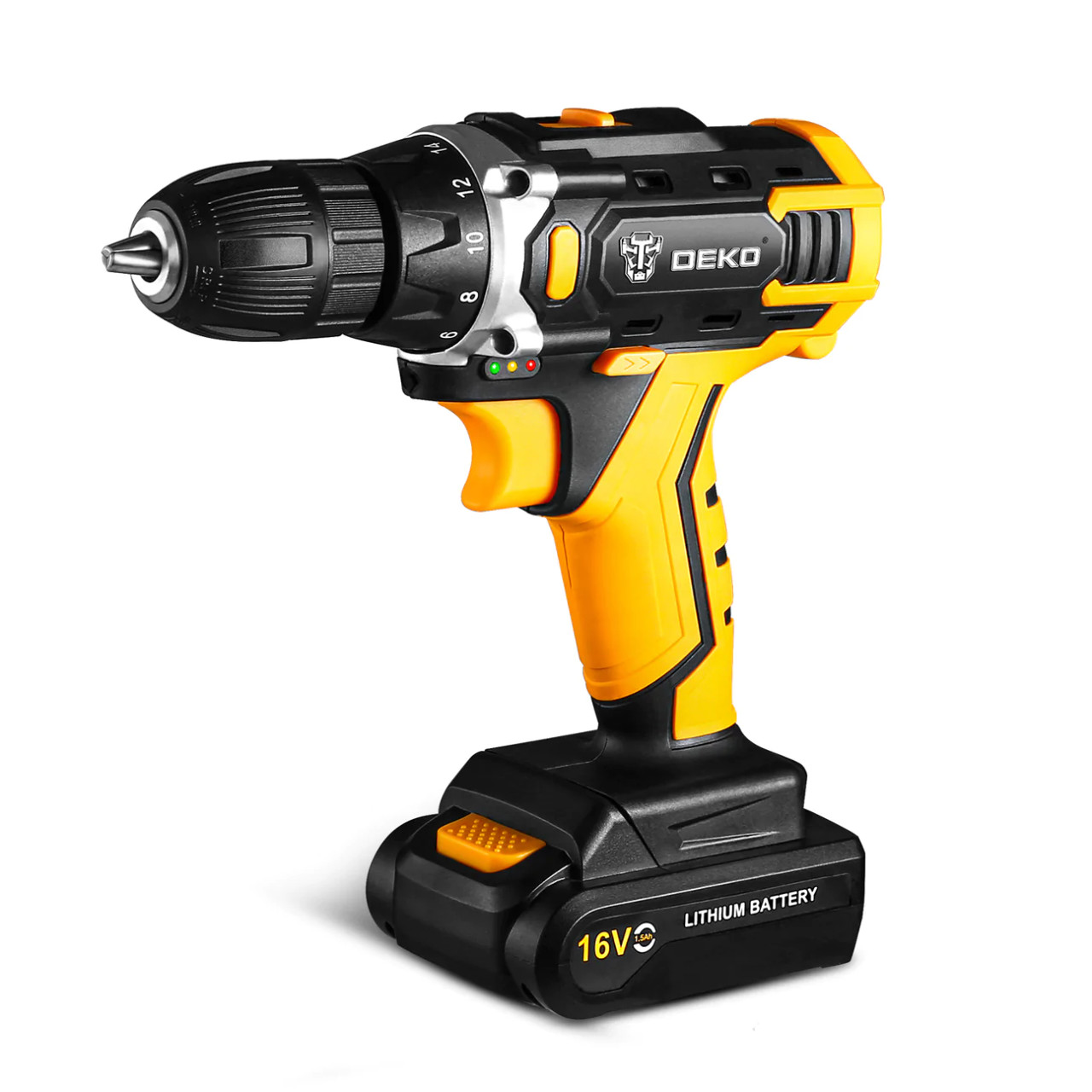 Buy DEKO GCD12DU3 12V Max Electric Screwdriver Cordless Drill 3/8-Inch  2-Speed Mini Wireless Power Driver DC Lithium-Ion Battery