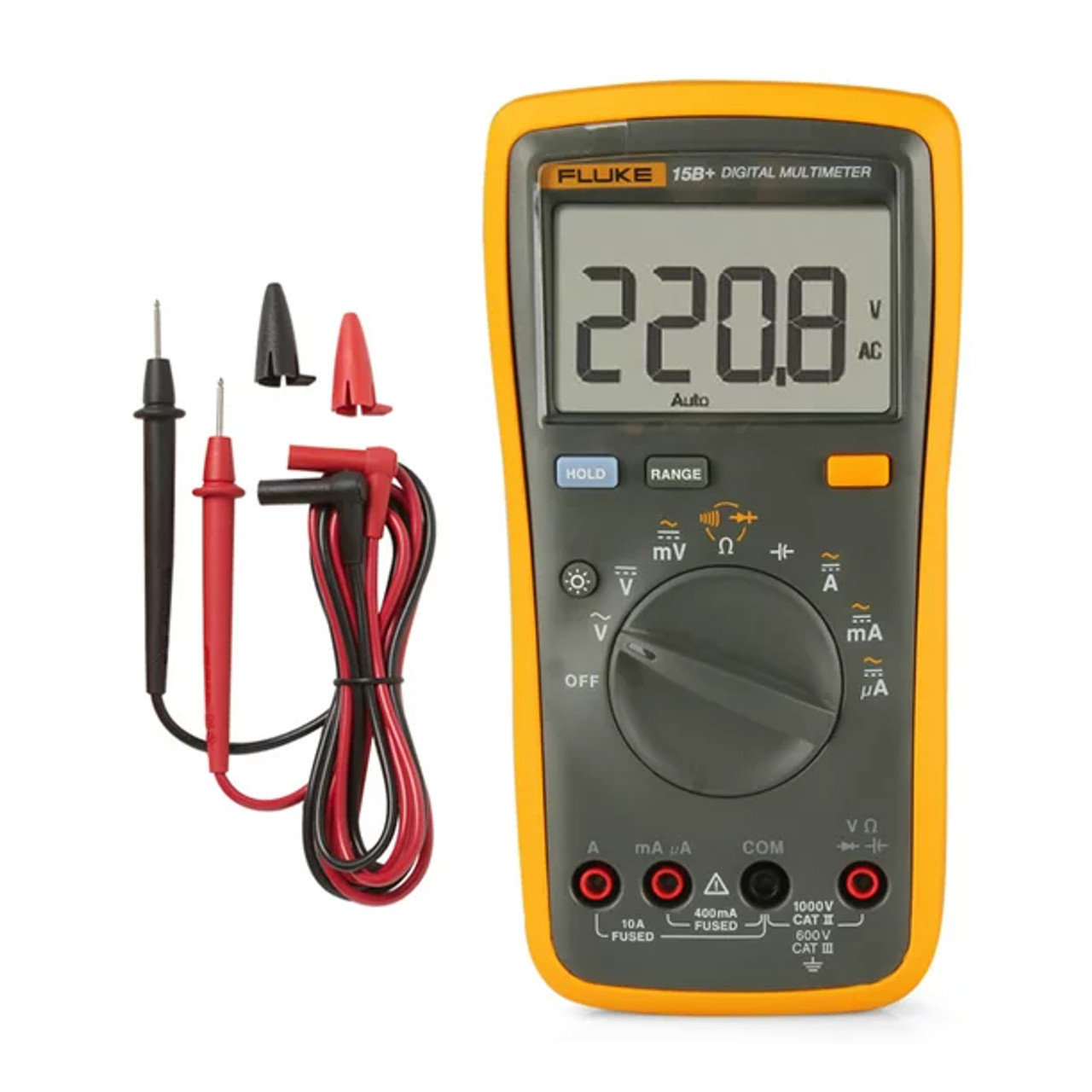 Manual Range Digital Multimeter for AC DC Voltage