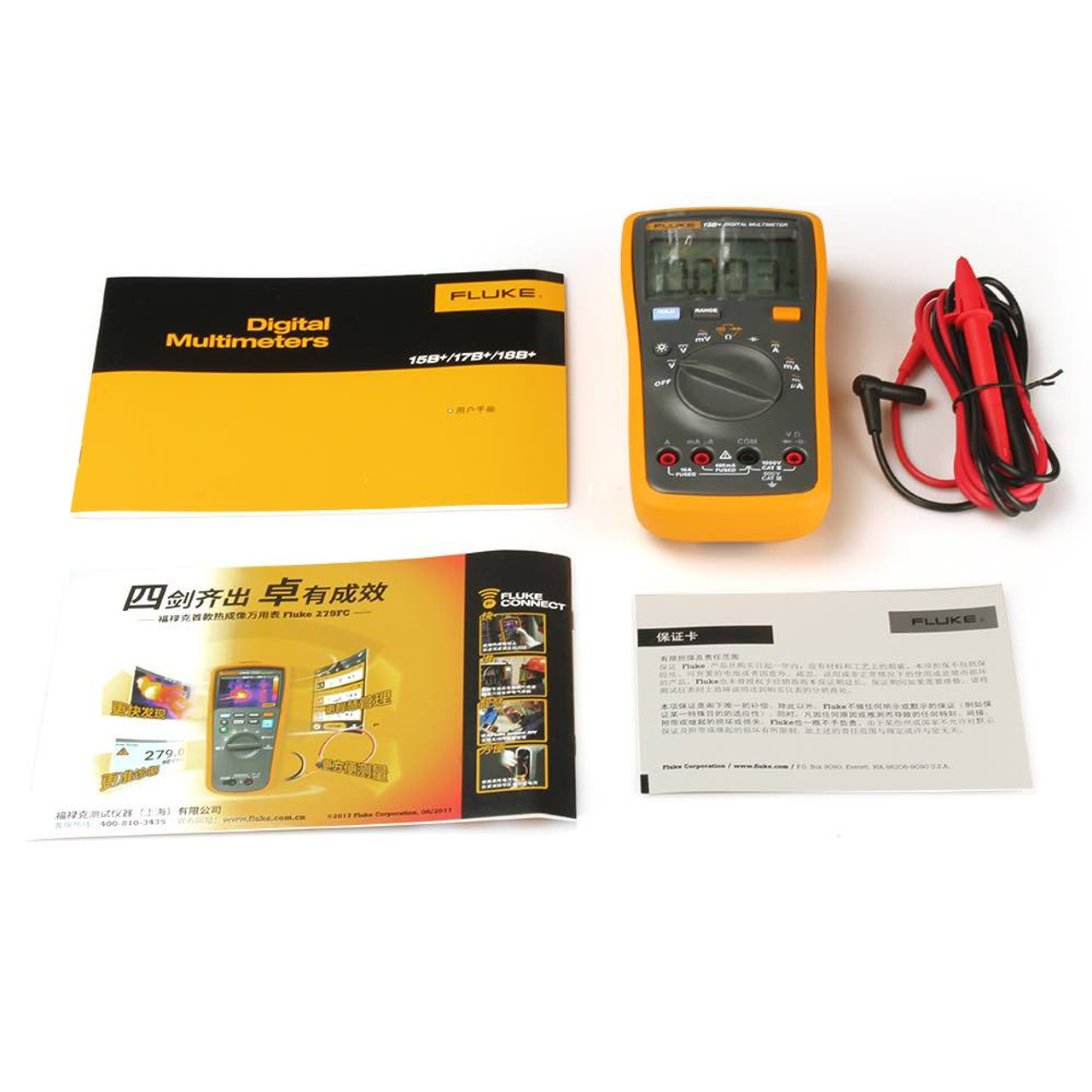 FLUKE 15B Digital multimeter for AC/DC Voltage Current