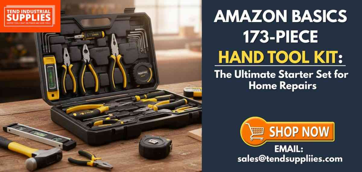 Amazon Basics 173-Piece Hand Tool Kit: The Ultimate Starter Set for Home Repairs