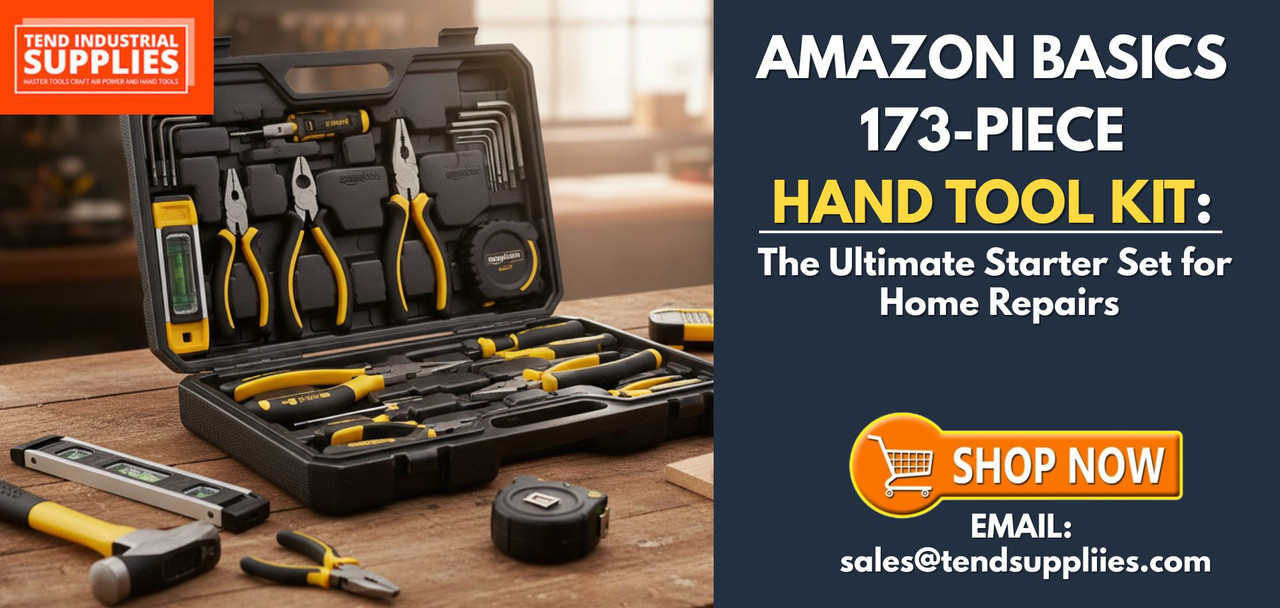 Amazon Basics 173-Piece Hand Tool Kit: The Ultimate Starter Set for Home Repairs