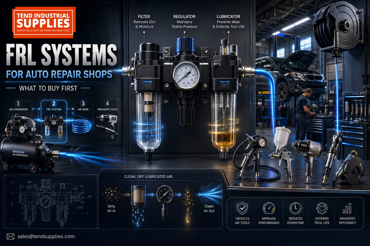 FRL Systems for Auto Repair Shops: What to Buy First
