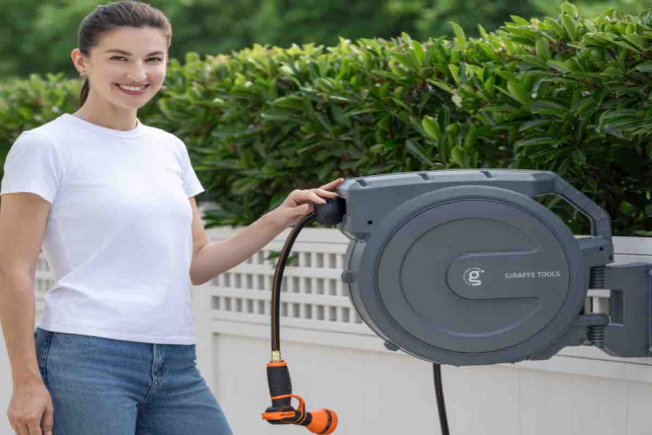 Transform Your Garden Experience with the Giraffe Tools AW505/8 Retractable Garden Hose Reel
