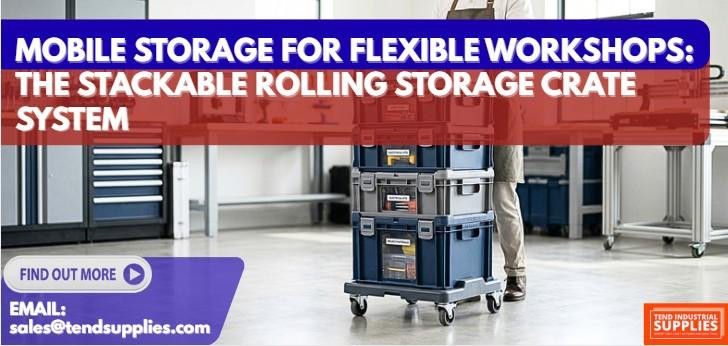 Mobile Storage for Flexible Workshops: The Stackable Rolling Storage Crate System