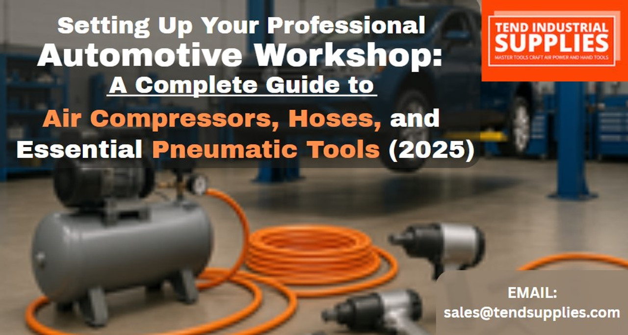 Setting Up Your Professional Automotive Workshop: A Complete Guide to Air Compressors, Hoses, and Essential Pneumatic Tools (2025) Setting Up Your Professional Automotive Workshop: A Complete Guide to Air Compressors, Hoses, and Essential Pneumatic Tools (2025)