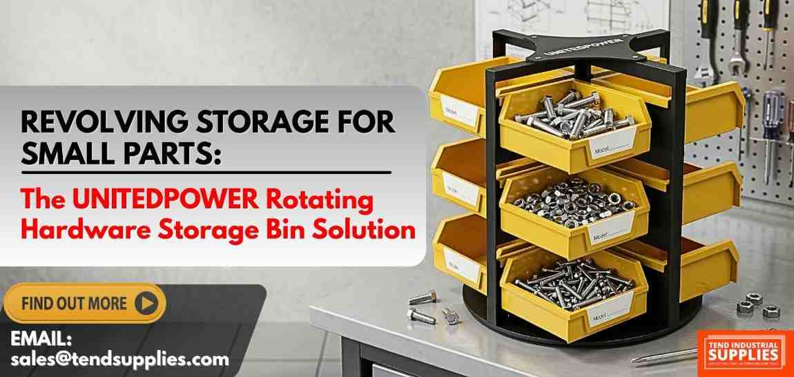 Revolving Storage for Small Parts: The UNITEDPOWER Rotating Hardware Storage Bin Solution