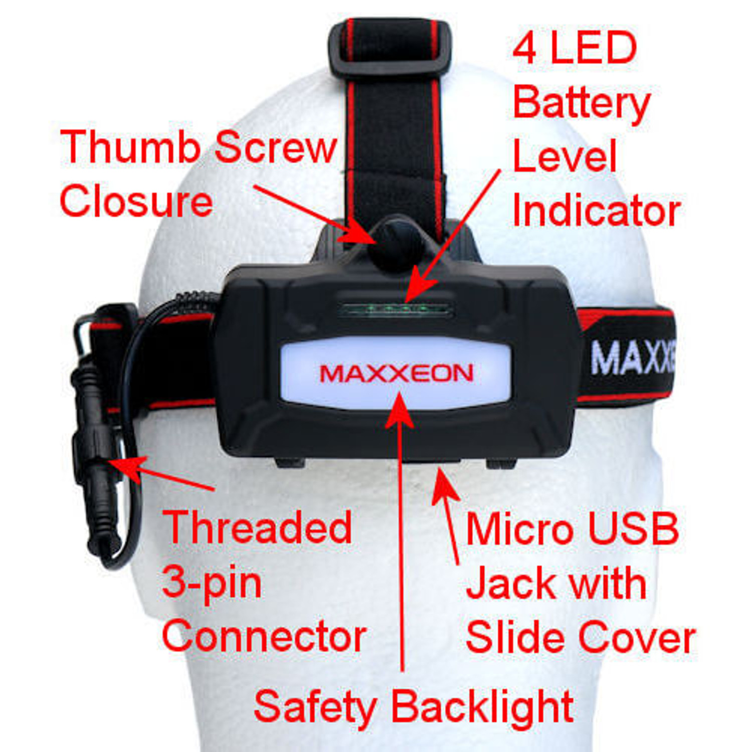 MAXXEON WorkStar® 630 Technician's Rechargeable Headlamp