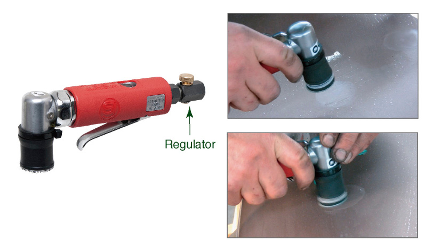 Shinano SI-3310 Mini Orbital Finishing Sander - 30mm, 10,000