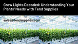 Grow Lights Decoded: Understanding Your Plants' Needs with Tend Supplies