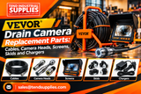 VEVOR Drain Camera Replacement Parts: Cables, Camera Heads, Screens, Skids and Chargers