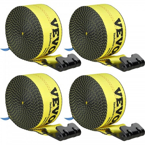 VEVOR Winch Straps 4'' x 30' 6000 lbs Load Capacity 18000 lbs Break Strength