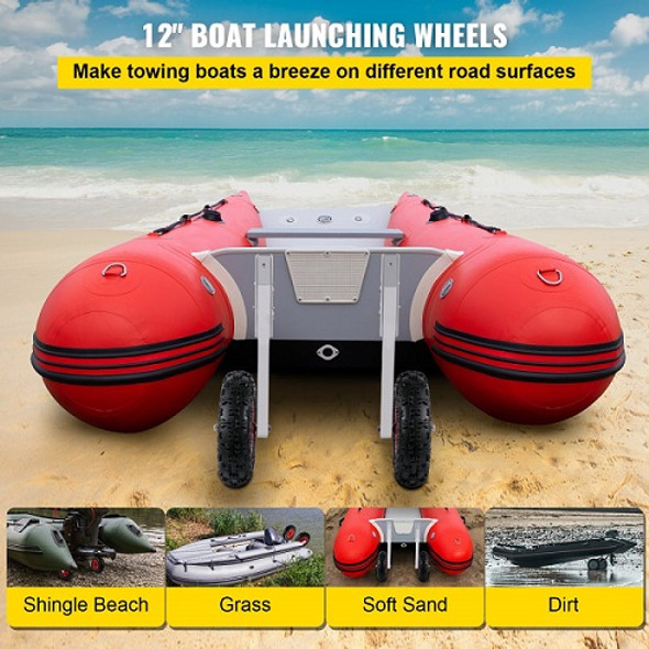 VEVOR Boat Launching Wheels, 12-inch Boat Transom Launching Wheel, 600 LBS VEVOR Boat Launching Wheels, 12-inch Boat Transom Launching Wheel, 600 LBS