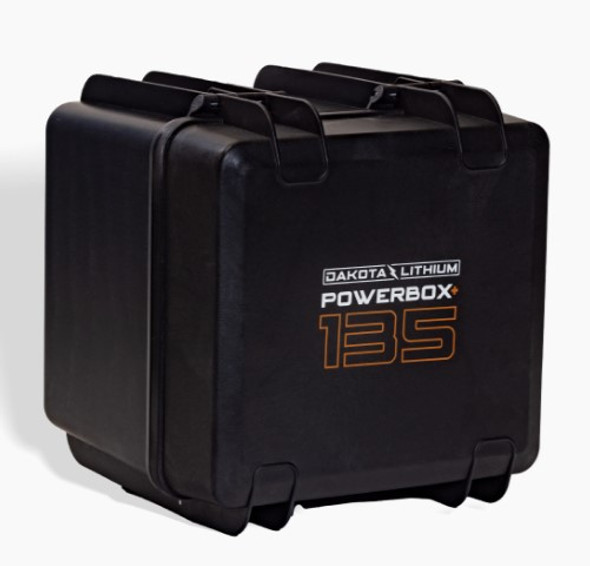 Dakota Lithium Powerbox+ 135 Waterproof Solar Generator, 12V 135Ah DL+ 1,000CCA Battery Included