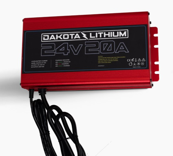 Dakota Lithium Ultra Fast 24V 20A Waterproof Dakota Lithium LiFePO4 Onboard Battery Charger Dakota Lithium Ultra Fast 24V 20A Waterproof Dakota Lithium LiFePO4 Onboard Battery Charger