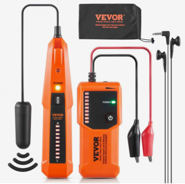VEVOR Underground Cable Locator, 3 FT Max. Detection Depth, Wire Tracer Break Detector Finder with Earphone, 1000 FT Max.Detection Length Cable Tester for Pet Fence Buried Sprinkler Valve Irrigation VEVOR Underground Cable Locator, 3 FT Max. Detection Depth, Wire Tracer Break Detector Finder with Earphone, 1000 FT Max.Detection Length Cable Tester for Pet Fence Buried Sprinkler Valve Irrigation