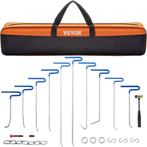 VEVOR 5-Piece Paintless Dent Puller Rod Set for Auto Body Repair