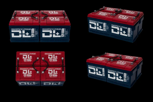 Dakota Lithium DL+ 48V 60Ah Battery System or 12V 240Ah Dual Purpose