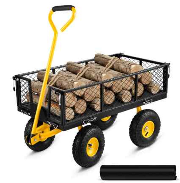 VEVOR Steel Garden Cart 500lbs VEVOR Steel Garden Cart 500lbs