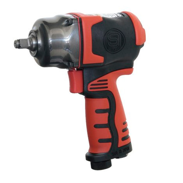 Shinano 3/8" Square Drive pneumatic Impact Wrench SI-1605 With Muffler 911P-25