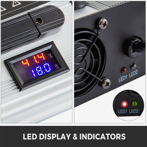 VEVOR 36V 18A Golf Cart Battery Charger Powerwise Plug with LED Indicator Lights 110V Club Car Charger for EzGo Ez-Go TXT Medalist D Style