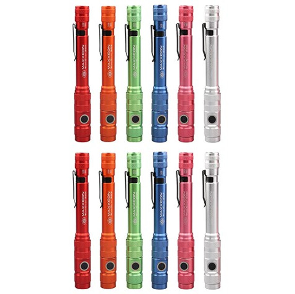 MAXXEON WorkStar® Mixed Display 12-Pack – Rechargeable Penlights USB-C