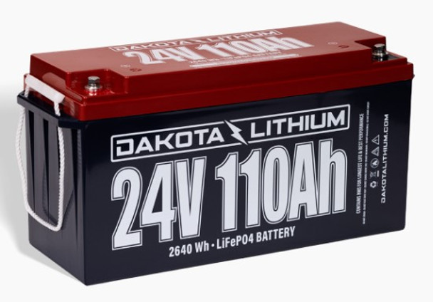Dakota Lithium 24V 110Ah Deep Cycle LiFePO4 Battery