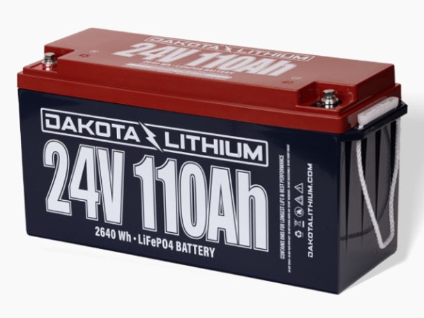 Dakota Lithium 24V 110Ah Deep Cycle LiFePO4 Battery
