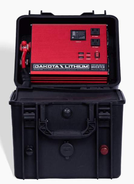 Dakota Lithium Powerbox+ 135 Waterproof Solar Generator, 12V 135Ah DL+ 1,000CCA Battery Included