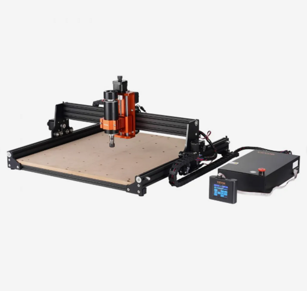 VEVOR CNC Router Machine, 300W, 3 Axis GRBL Control Wood Engraving Carving Milling Machine Kit, 400 x 400 x 75 mm / 15.7 x 15.7 x 2.95 in Working Area 1200 RPM for Wood Acrylic MDF PVC Plastic Foam