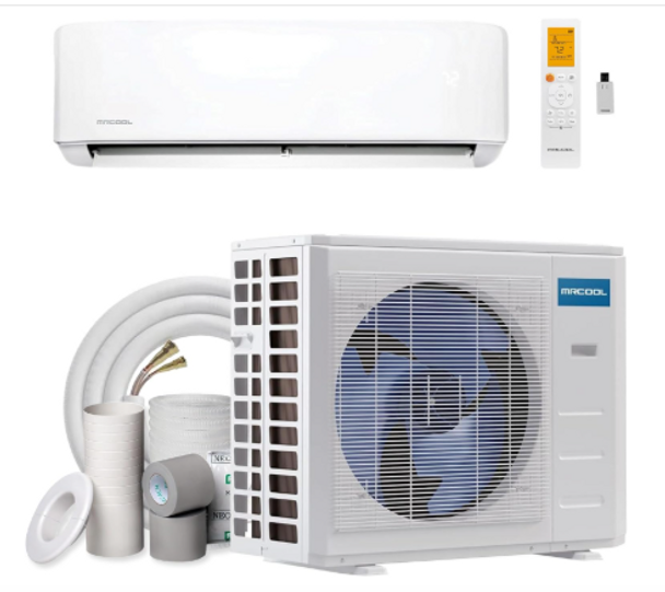 MRCOOL DIY 5TH Gen 9,000 BTU 23.6 SEER2 Energy Star Ductless Mini-Split AC and Heat Pump with 25ft Install Kit 115V MRCOOL DIY 5TH Gen 9,000 BTU 23.6 SEER2 Energy Star Ductless Mini-Split AC and Heat Pump with 25ft Install Kit 115V