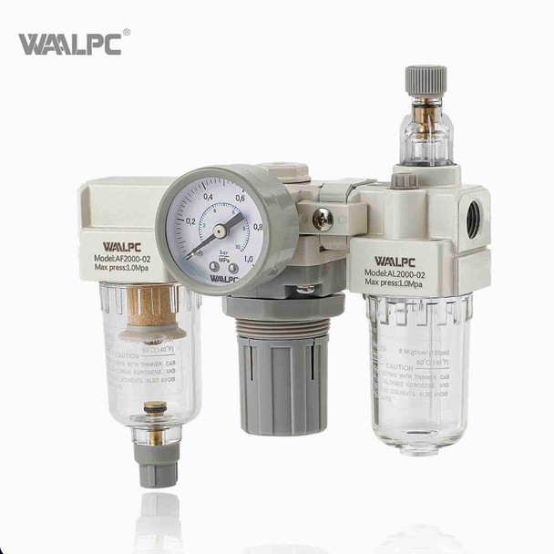 WAALPC AC2000-02 1/4" NPT Air Filter Regulator Lubricator