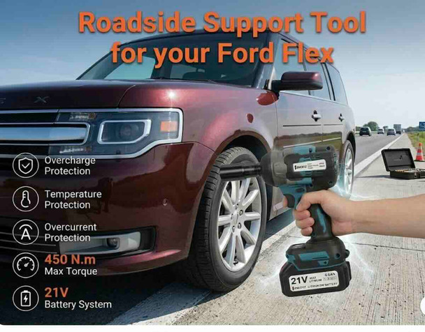 Enegyz 21V Cordless Brushless Impact Wrench Kit