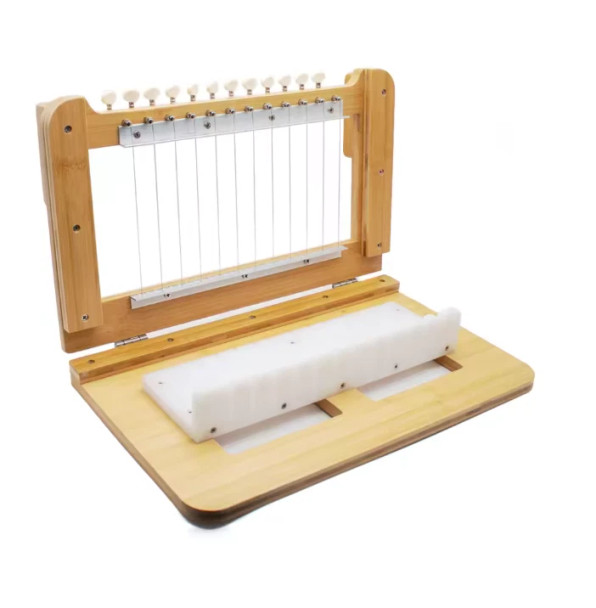 Manual Bamboo Wire Soap Cutter – 12-Bar Adjustable Soap Slicer
