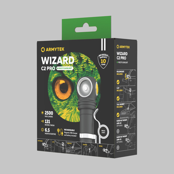 Armytek Wizard C2 Pro Magnet USB Headlamp - White, 2500 Lumens product image 2