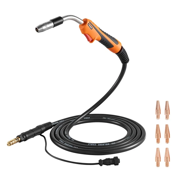 250A MIG Welding Gun with 15 ft Cable for Compatible VEVOR Welders