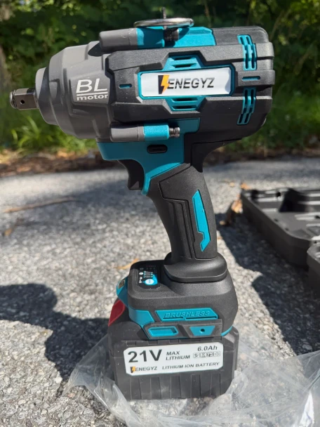 Enegyz-1200N 21V brushless cordless impact wrench side view